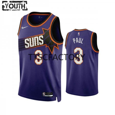 Maillot Basket Phoenix Suns Chris Paul 3 Nike 2022-23 Icon Edition Violet Swingman - Enfant